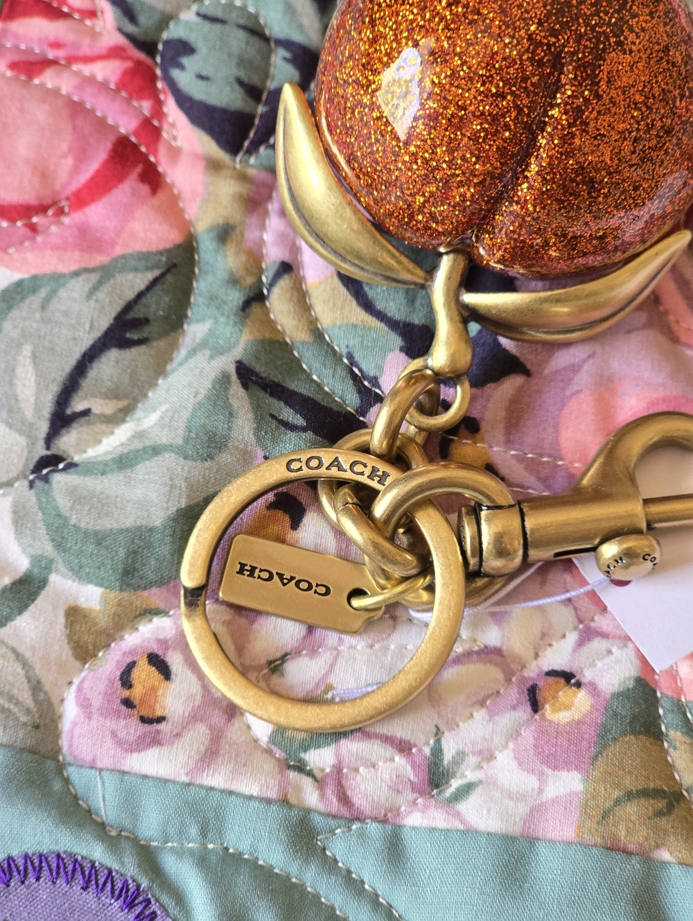 *NWT* COACH "The Summer I Turned Pretty" Peach Bag Charm - Picture 5 of 9